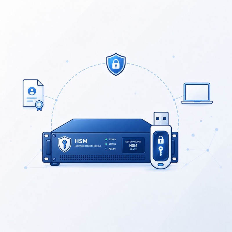 Keys in hardware — HSM and USB token